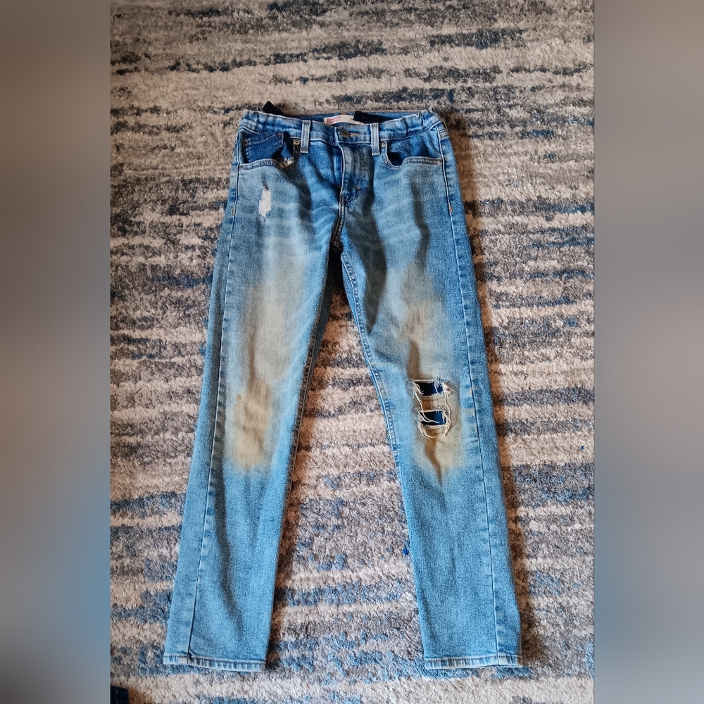 Stylish Blue Distressed Boys Jeans